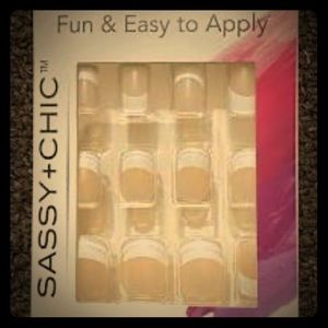 french manicure glue on nails